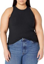 The Drop Women's Valerie Cutaway-Neck Racerback Rib Knit Tank Top - Image 5